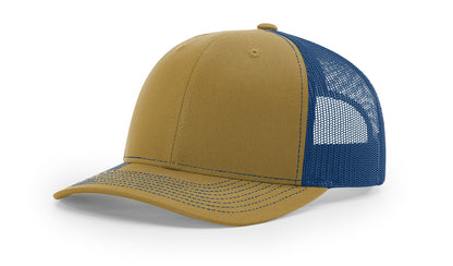 Custom Richardson 112 Trucker Hats - Biscuit True Blue