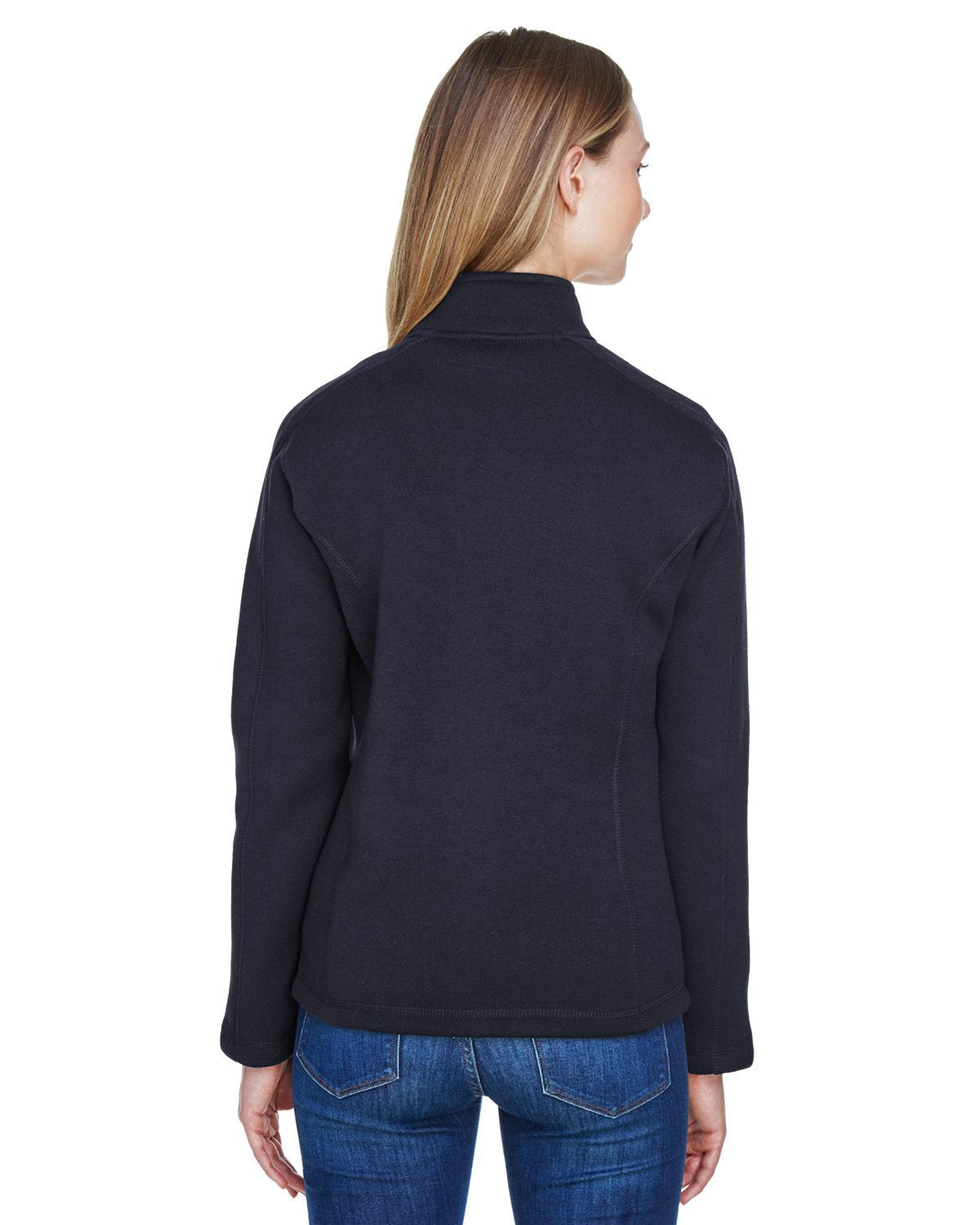 Devon & Jones Ladies' Bristol Full - Zip Sweater Fleece Jacket - Custom Craft Solution