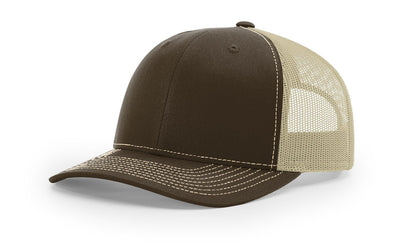 Custom Richardson 112 Trucker Hats - Brown Khaki