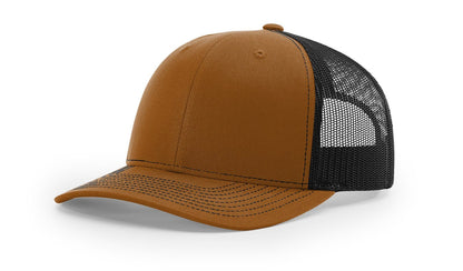 Custom Richardson 112 Trucker Hats - Caramel Black