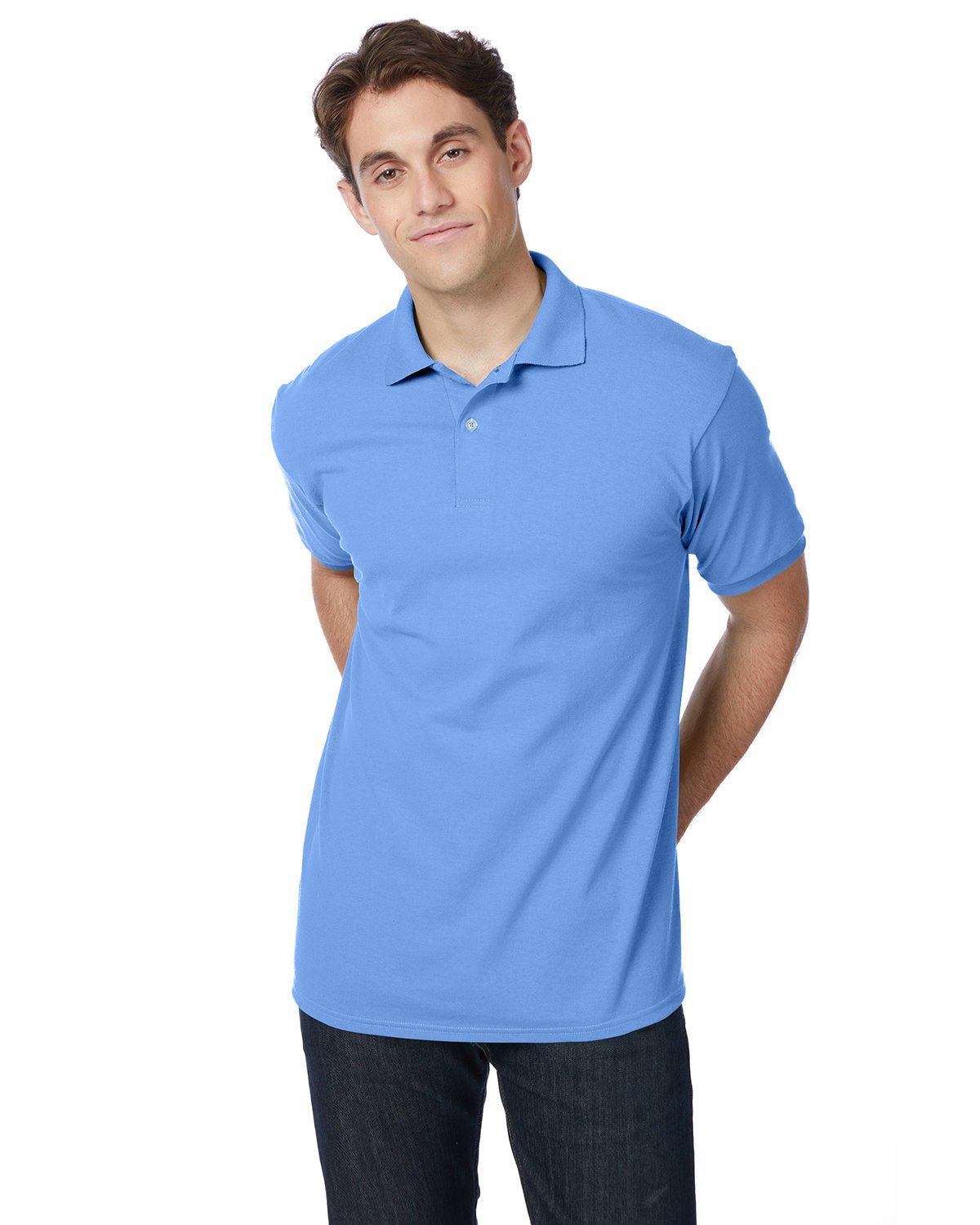 Hanes Adult EcoSmart® Jersey Knit Polo - Custom Craft Solution