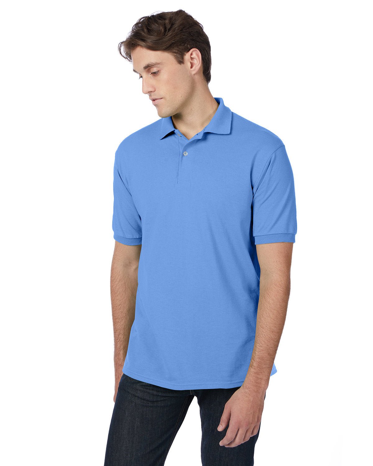 Hanes Adult EcoSmart® Jersey Knit Polo - Custom Craft Solution