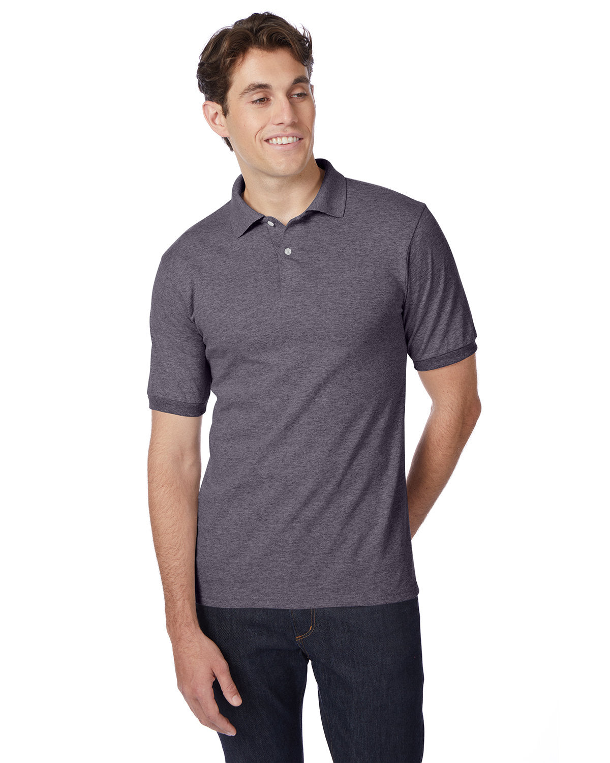 Hanes Adult EcoSmart® Jersey Knit Polo