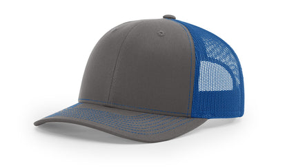 Custom Richardson 112 Trucker Hats - Charcoal Royal