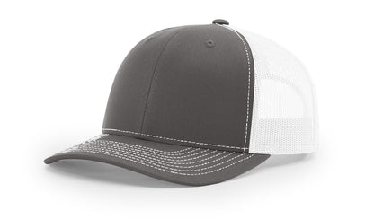 Custom Richardson 112 Trucker Hats - Charcoal White