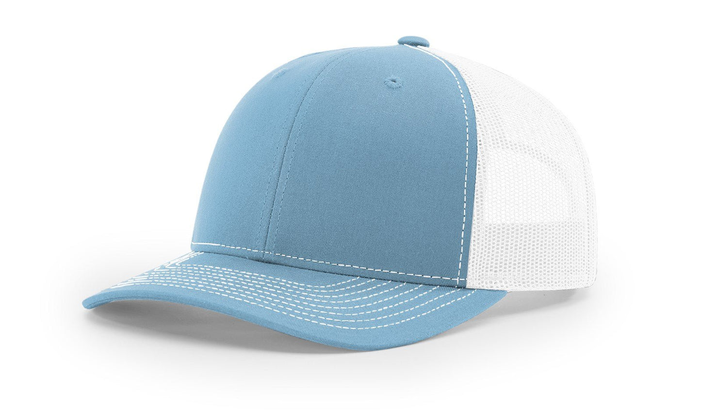 Custom Richardson 112 Trucker Hats - Columbia Blue White