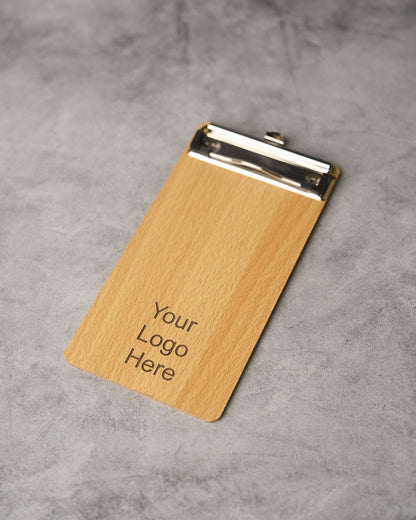 Hardwood Check Presenters with Customized Logo and Laser Engraving - Custom Craft Solution