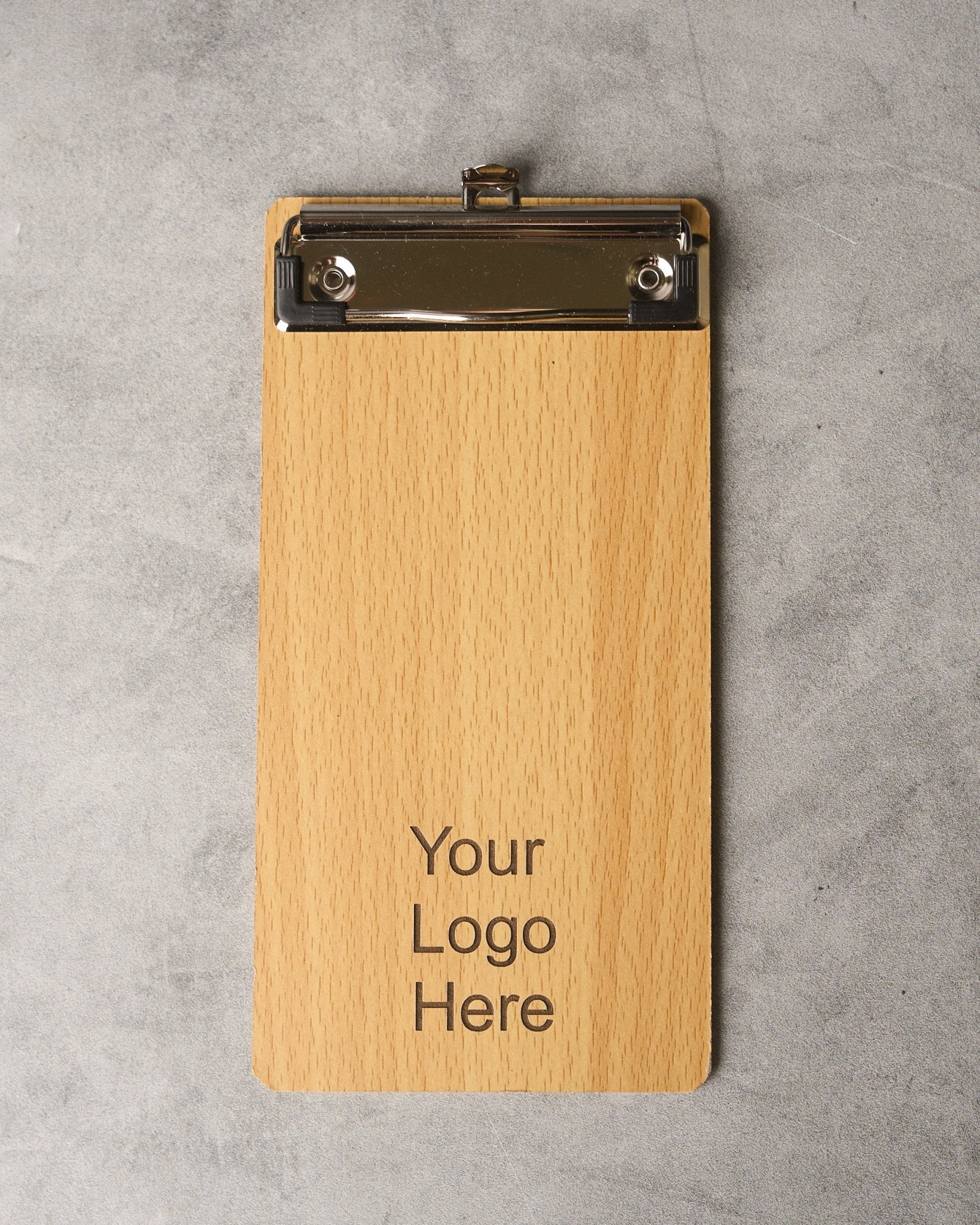 Hardwood Check Presenters with Customized Logo and Laser Engraving - Custom Craft Solution