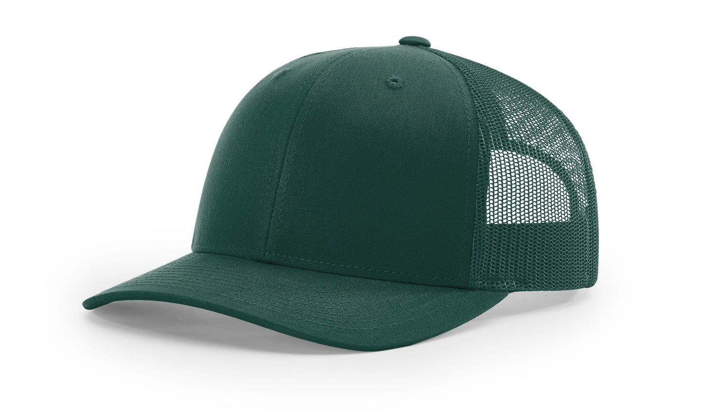 Custom Richardson 112 Trucker Hats - Dark Green