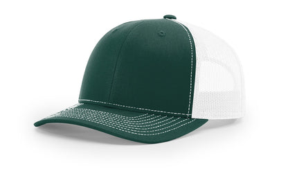 Custom Richardson 112 Trucker Hats - Dark Green White