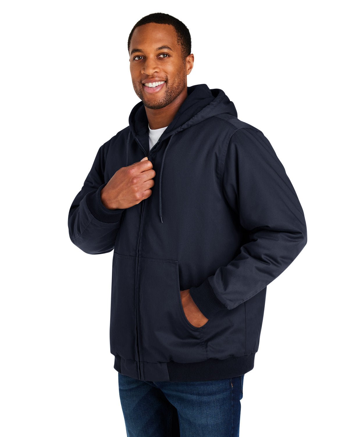 Harriton Unisex ClimaBloc® Heavyweight Hooded Full - Zip Jacket - Custom Craft Solution