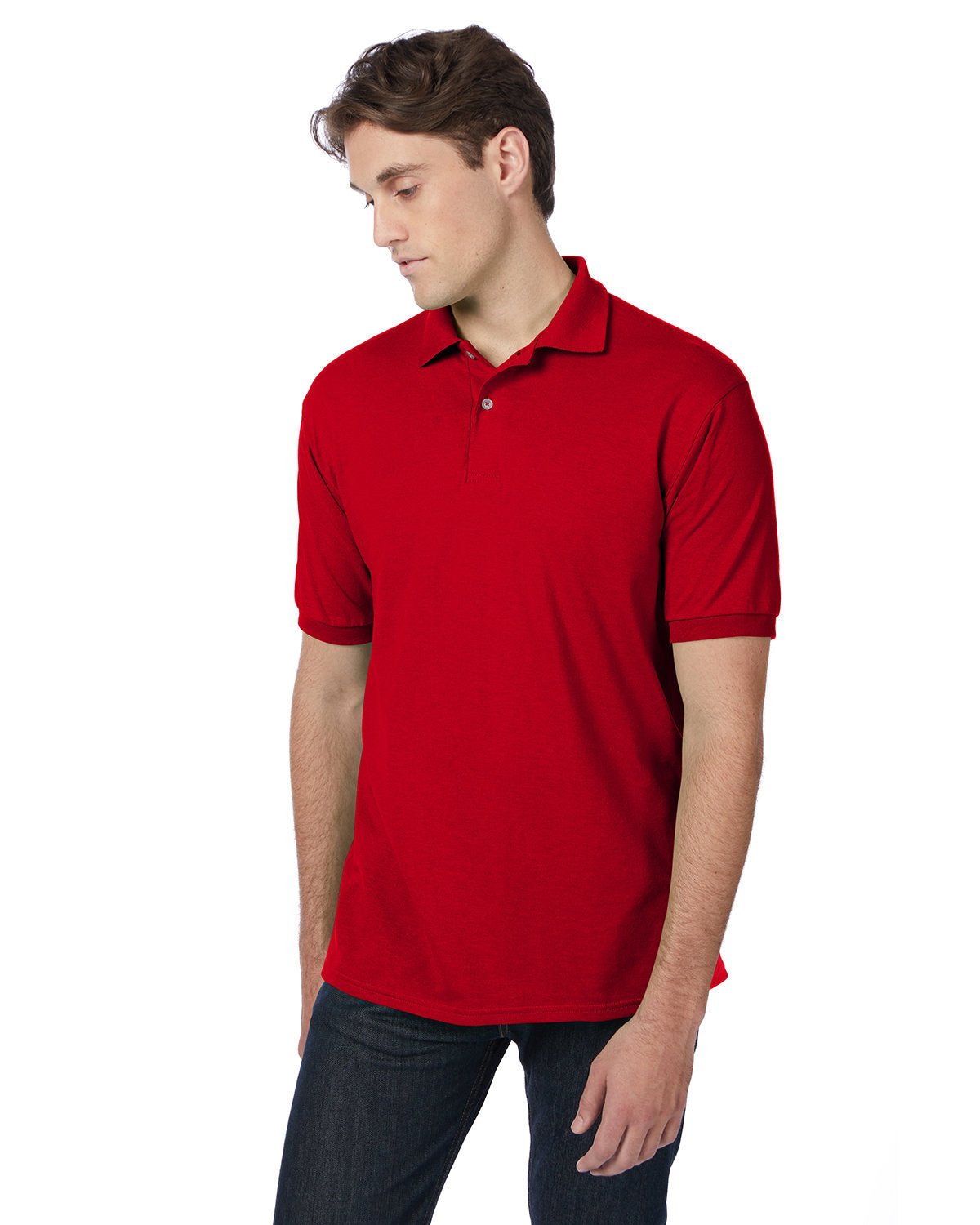 Hanes Adult EcoSmart® Jersey Knit Polo - Custom Craft Solution