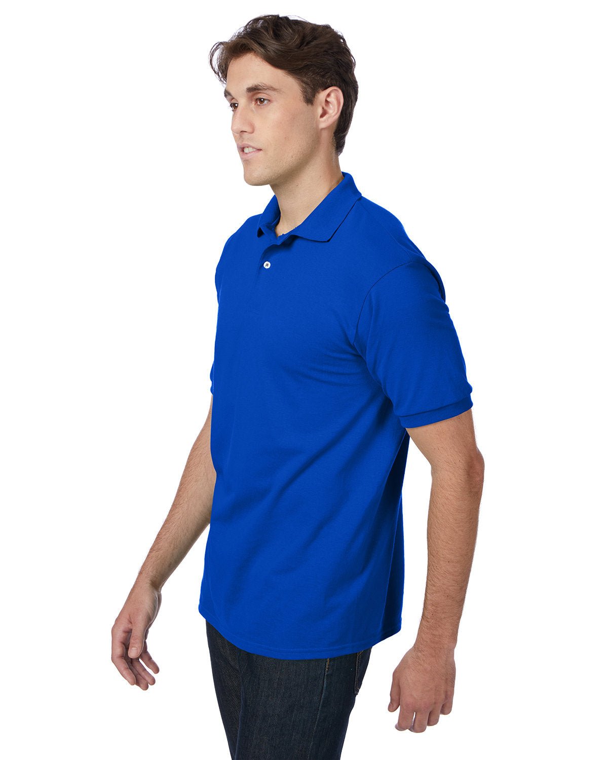 Hanes Adult EcoSmart® Jersey Knit Polo - Custom Craft Solution