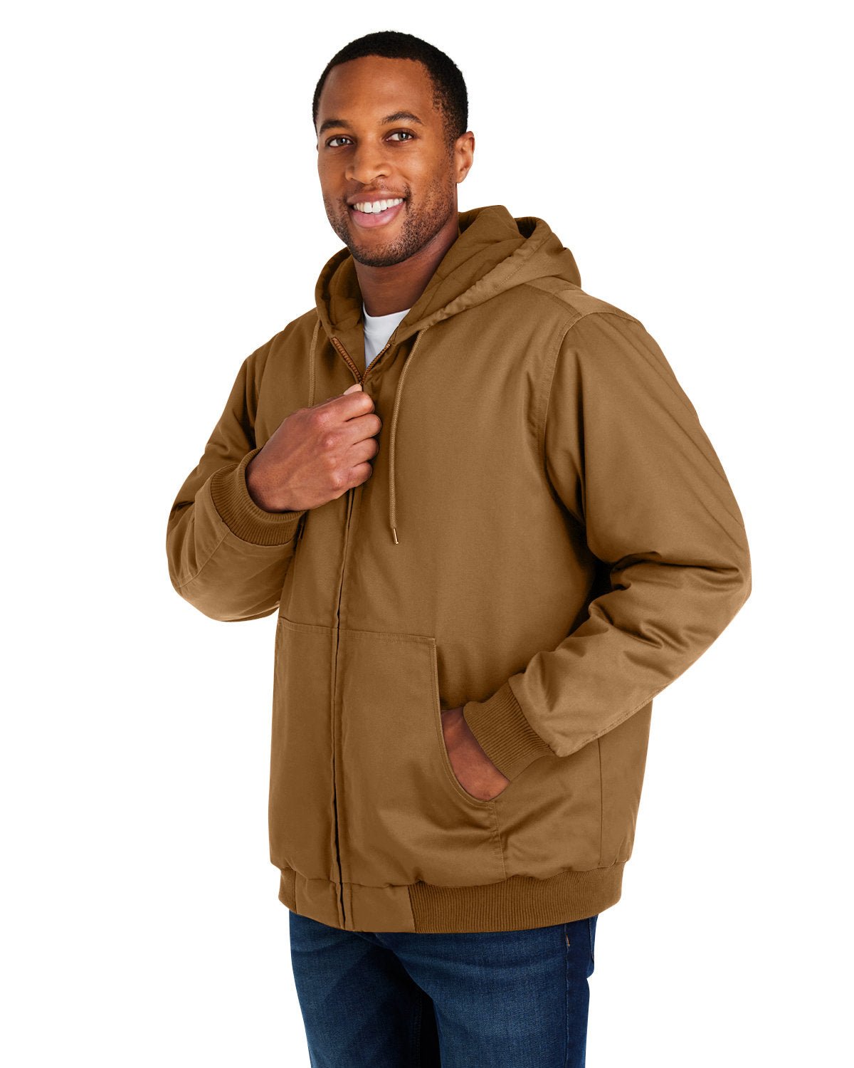 Harriton Unisex ClimaBloc® Heavyweight Hooded Full - Zip Jacket - Custom Craft Solution