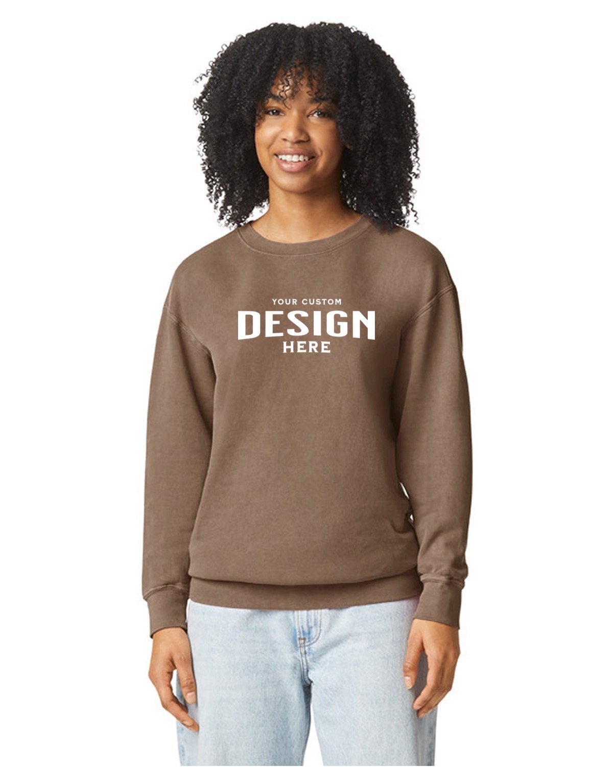 Comfort Color Unisex Lightweight Cotton Crewneck Sweatshirt - Custom Craft Solution