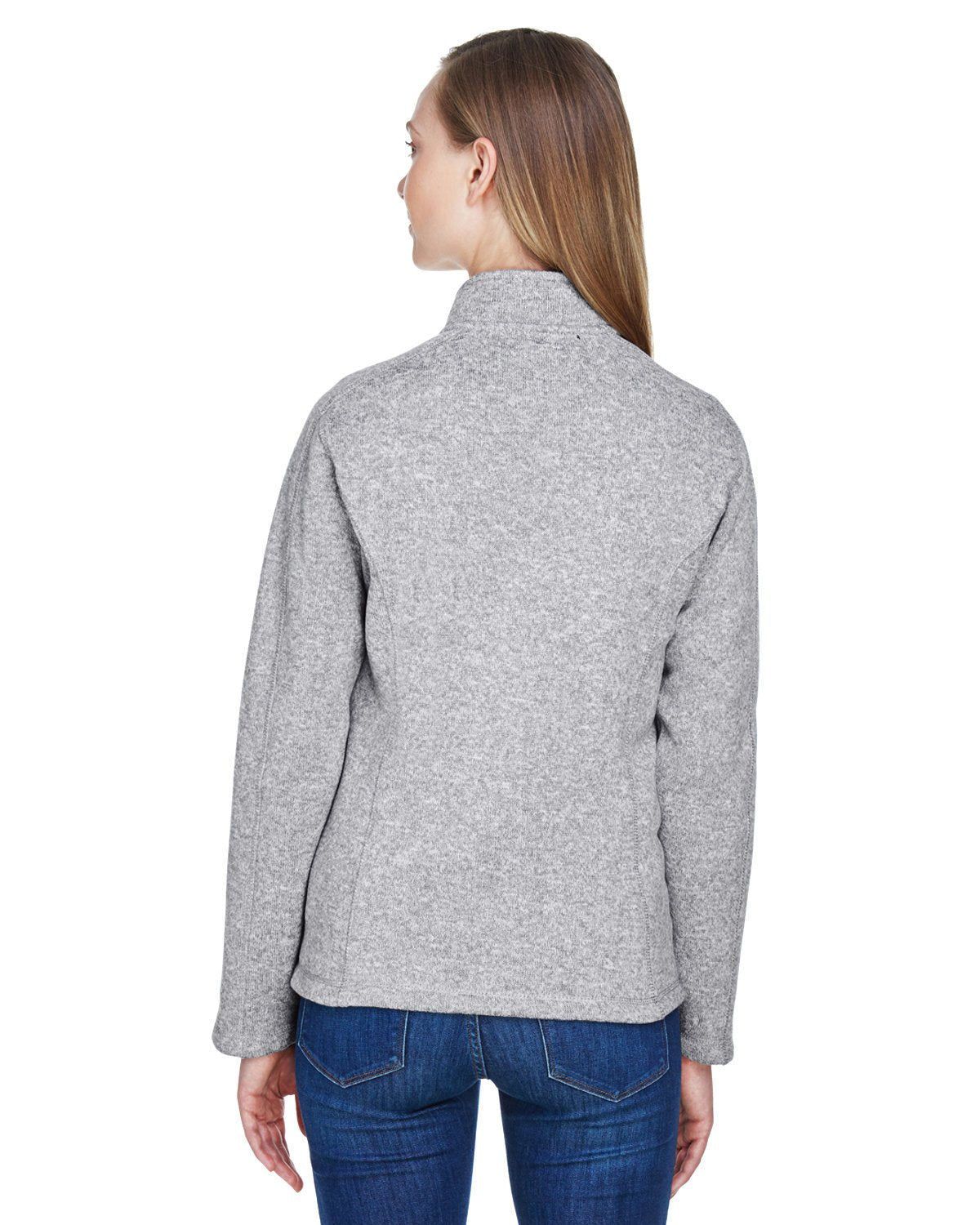 Devon & Jones Ladies' Bristol Full - Zip Sweater Fleece Jacket - Custom Craft Solution