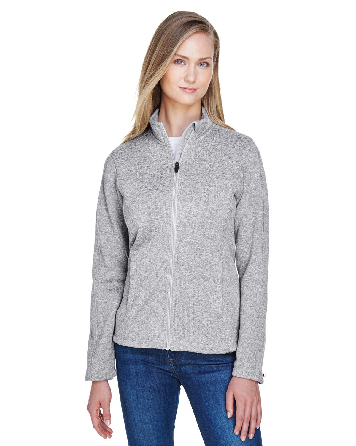 Devon & Jones Ladies' Bristol Full - Zip Sweater Fleece Jacket - Custom Craft Solution