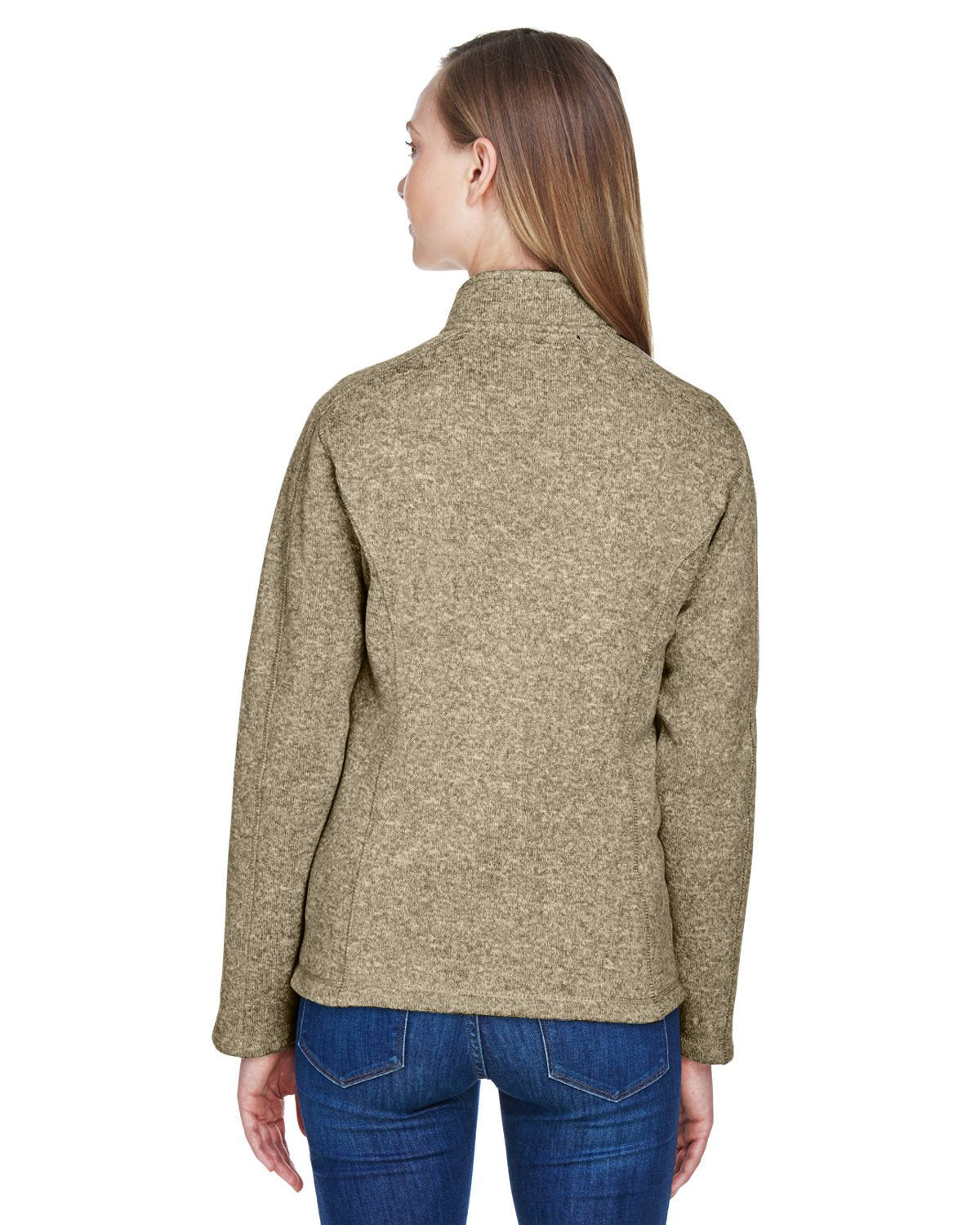 Devon & Jones Ladies' Bristol Full - Zip Sweater Fleece Jacket - Custom Craft Solution