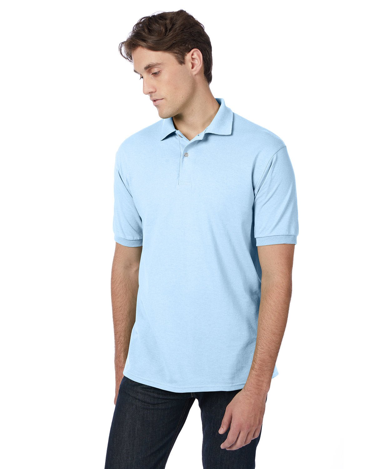 Hanes Adult EcoSmart® Jersey Knit Polo - Custom Craft Solution