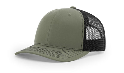 Custom Richardson 112 Trucker Hats - Loden Black