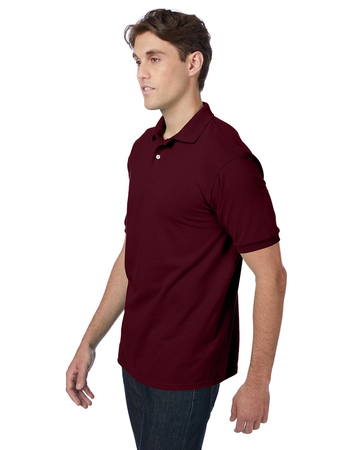 Hanes Adult EcoSmart® Jersey Knit Polo - Custom Craft Solution