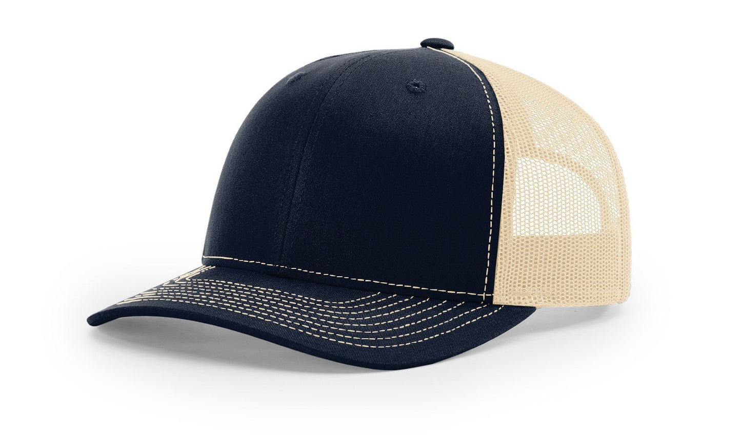 Custom Richardson 112 Trucker Hats - Navy Khaki