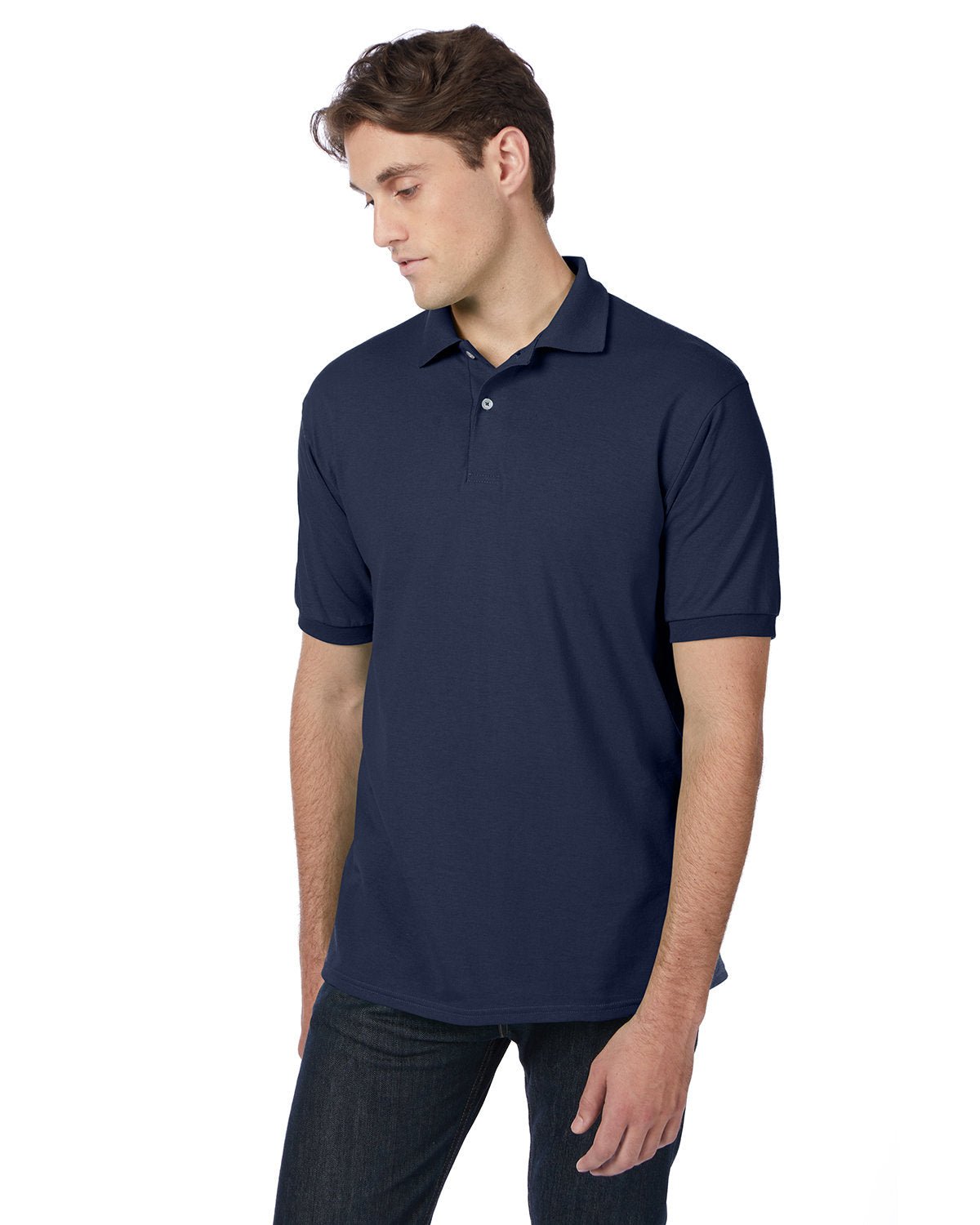 Hanes Adult EcoSmart® Jersey Knit Polo - Custom Craft Solution