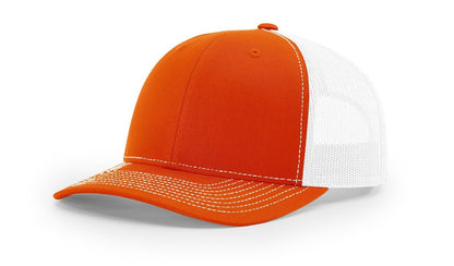 Custom Richardson 112 Trucker Hats - Orange White