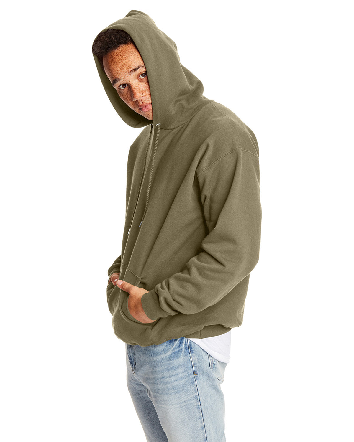 Hanes Adult ultimate Cotton Pullover Hooded Sweatshirt