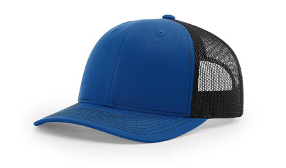 Custom Richardson 112 Trucker Hats - Royal Black