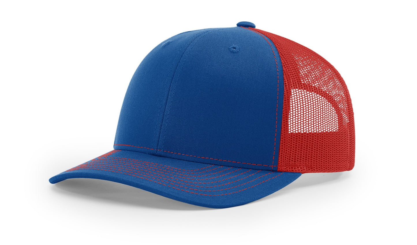 Custom Richardson 112 Trucker Hats - Royal Red