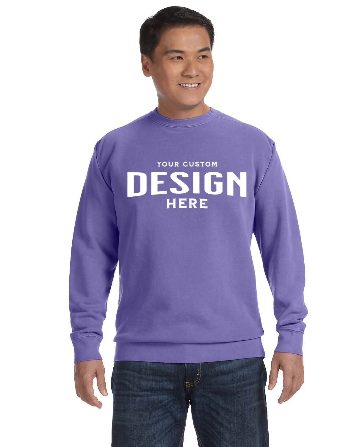 Comfort Colors Adult Crewneck Sweatshirt - Custom Craft Solution