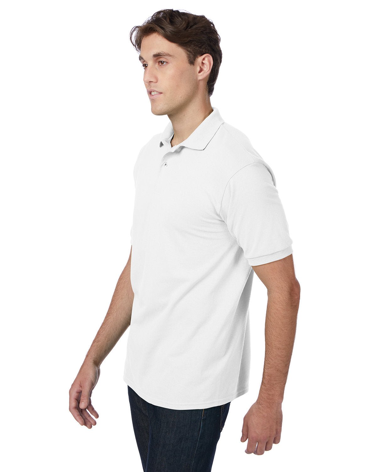 Hanes Adult EcoSmart® Jersey Knit Polo - Custom Craft Solution