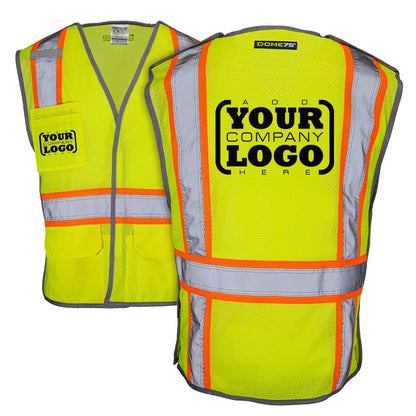 DV2123BA Class 2 Breakaway Safety Vest - custom safety vests  hero image with logo