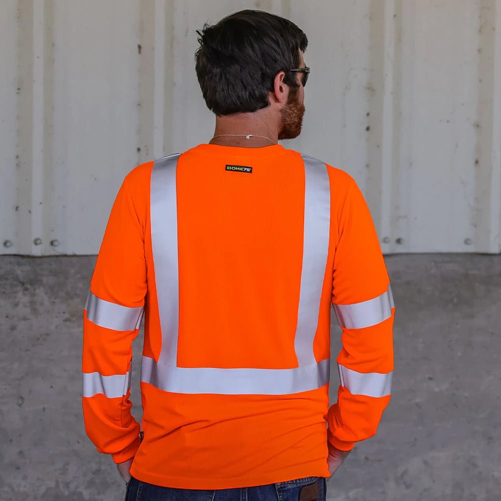 DSL1431 HiVis ANSI Class 3 Viz - Dri Long Sleeve Safety Shirt - Custom Craft Solution