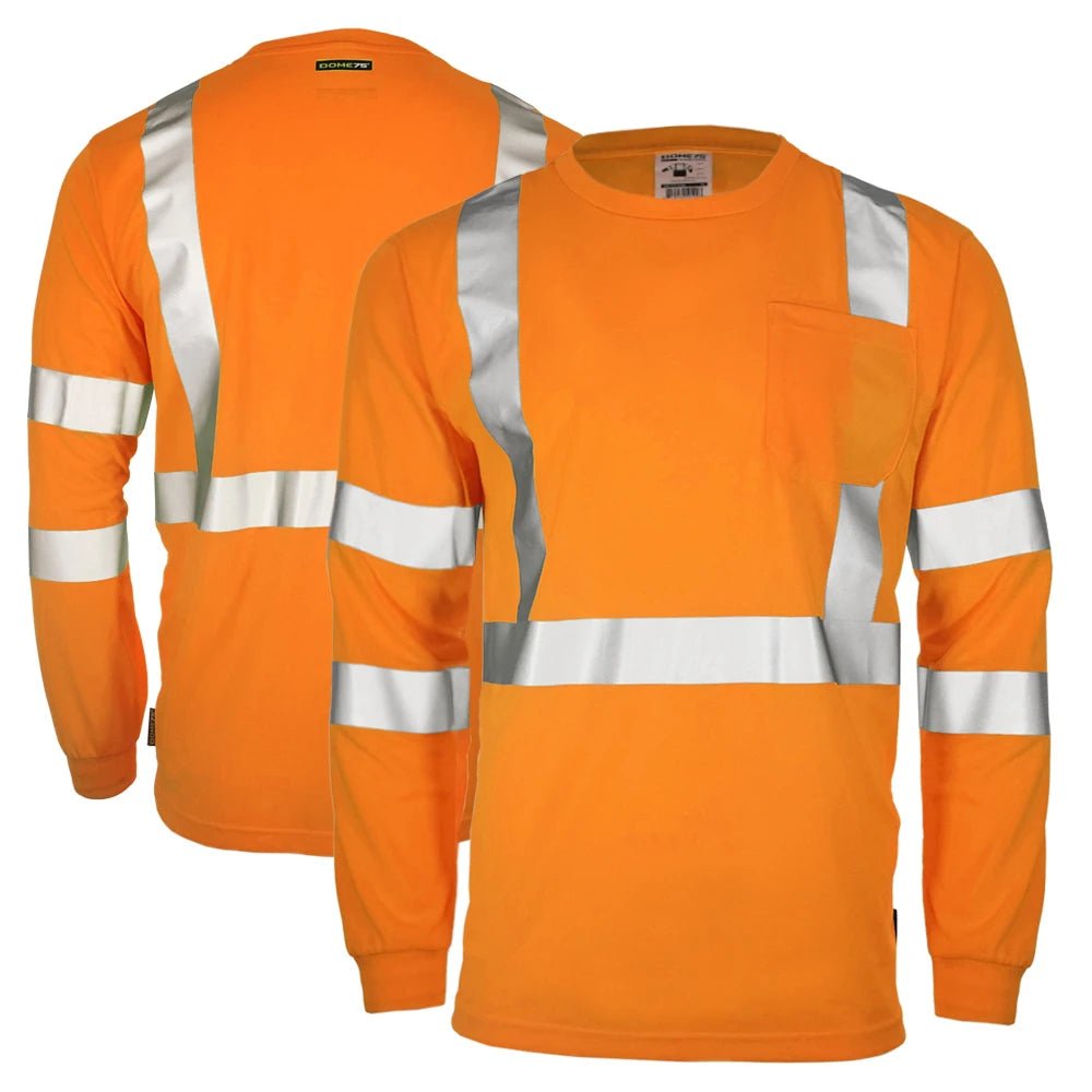 DSL1431 HiVis ANSI Class 3 Viz - Dri Long Sleeve Safety Shirt - Custom Craft Solution