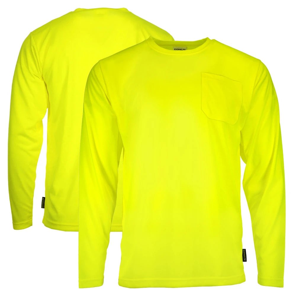 DSL2601 High Visibility Viz - Tuff Long Sleeve Moisture Wicking Safety Shirt - Custom Craft Solution