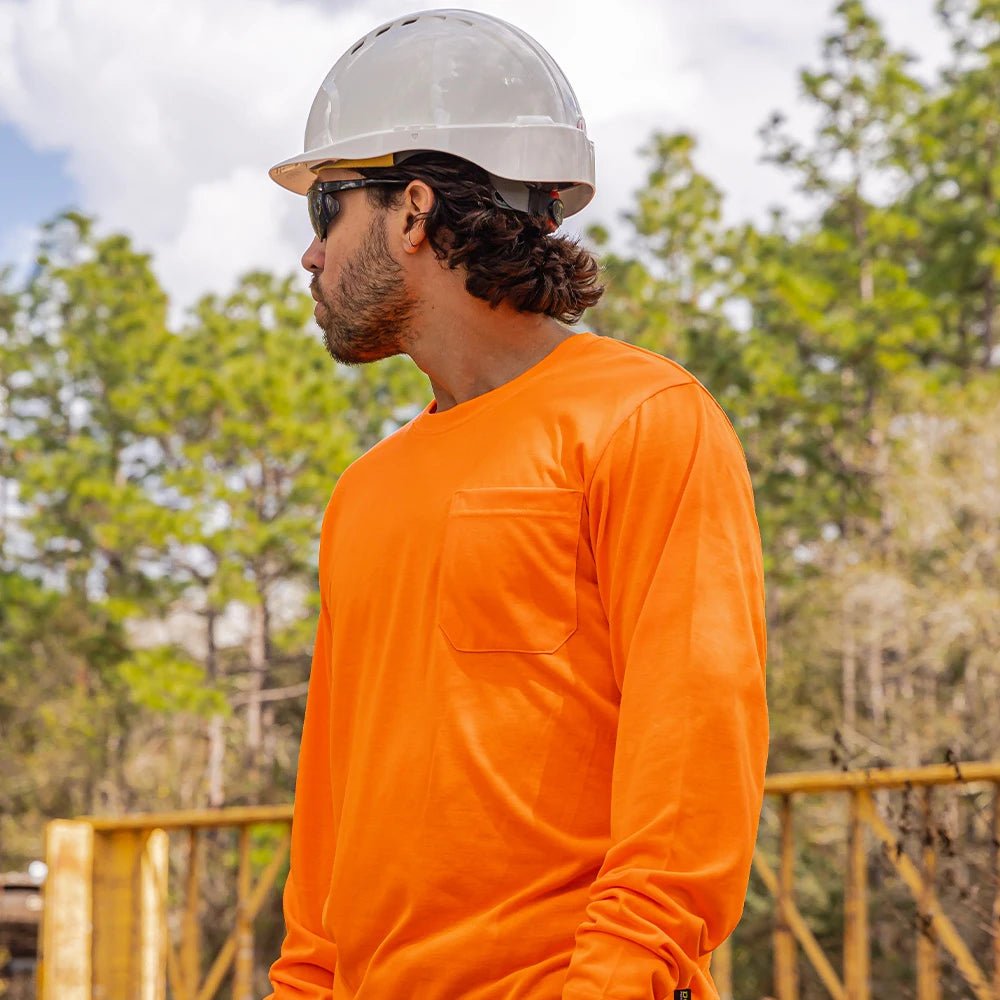 DSL2601 High Visibility Viz - Tuff Long Sleeve Moisture Wicking Safety Shirt - Custom Craft Solution