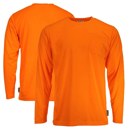 DSL2601 High Visibility Viz - Tuff Long Sleeve Moisture Wicking Safety Shirt - Custom Craft Solution