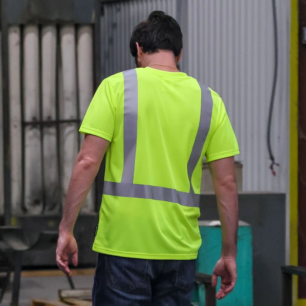 DSS1421 HiVis ANSI Class 2 Viz - Dri Safety T - Shirt - Custom Craft Solution