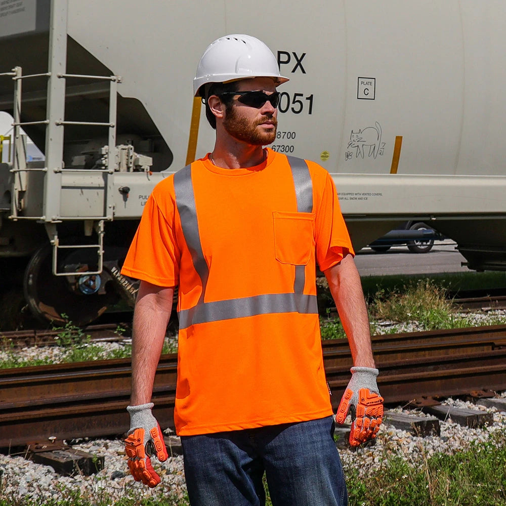 DSS1421 HiVis ANSI Class 2 Viz-Dri Safety T-Shirt