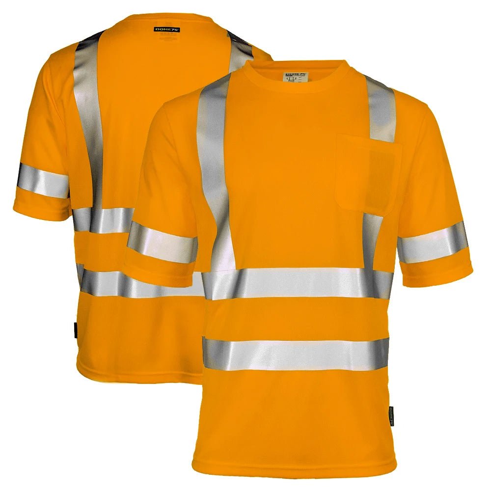 DSS1431 HiVis ANSI Class 3 Viz - Dri Short Sleeve Safety T - Shirt - Custom Craft Solution