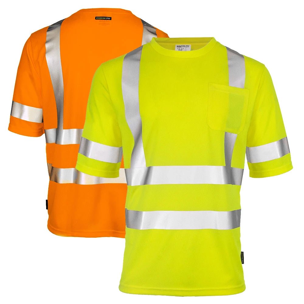 DSS1431 HiVis ANSI Class 3 Viz - Dri Short Sleeve Safety T - Shirt - Custom Craft Solution