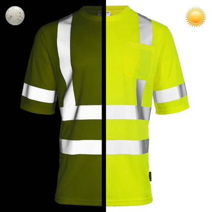 DSS1431 HiVis ANSI Class 3 Viz - Dri Short Sleeve Safety T - Shirt - Custom Craft Solution