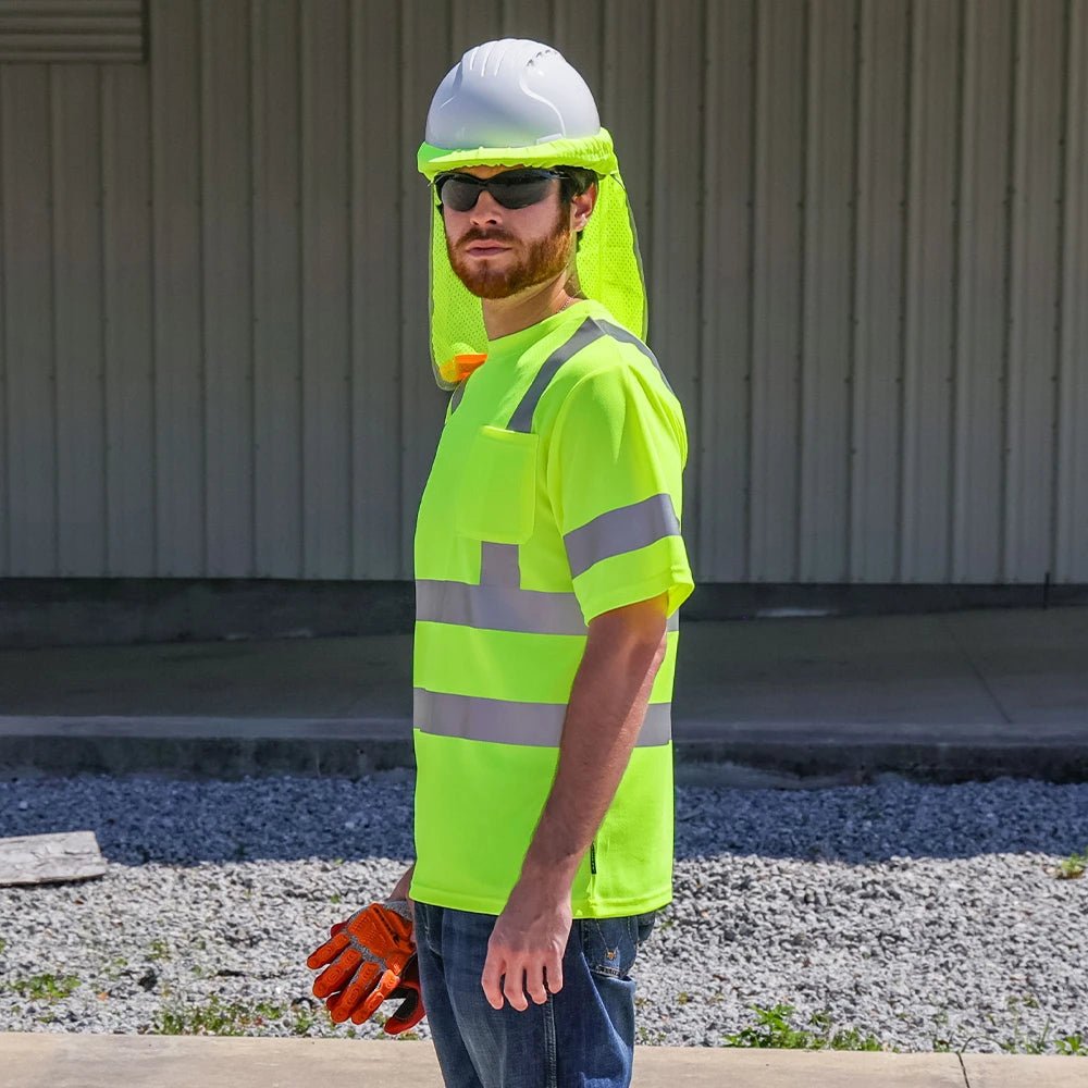 DSS1431 HiVis ANSI Class 3 Viz - Dri Short Sleeve Safety T - Shirt - Custom Craft Solution