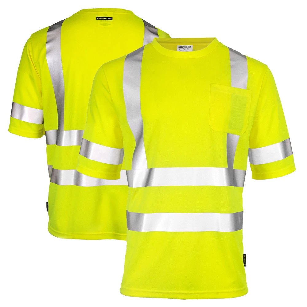 DSS1431 HiVis ANSI Class 3 Viz - Dri Short Sleeve Safety T - Shirt - Custom Craft Solution