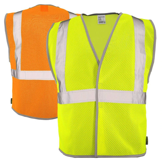 DV1121 Class 2 HiVis Viz - Cool Economy Safety Vest - Custom Logo Safety Vest