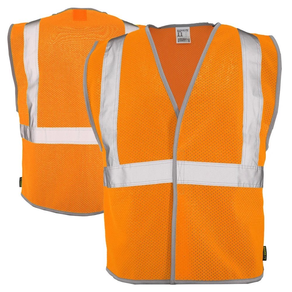 DV1121 Class 2 HiVis Viz - Cool Economy Safety Vest - Custom Logo Safety Vest orange varient