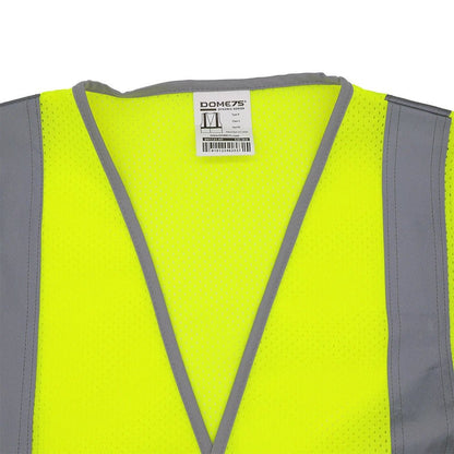 DV1121 Class 2 HiVis Viz - Cool Economy Safety Vest - Custom Logo Safety Vest neck detail