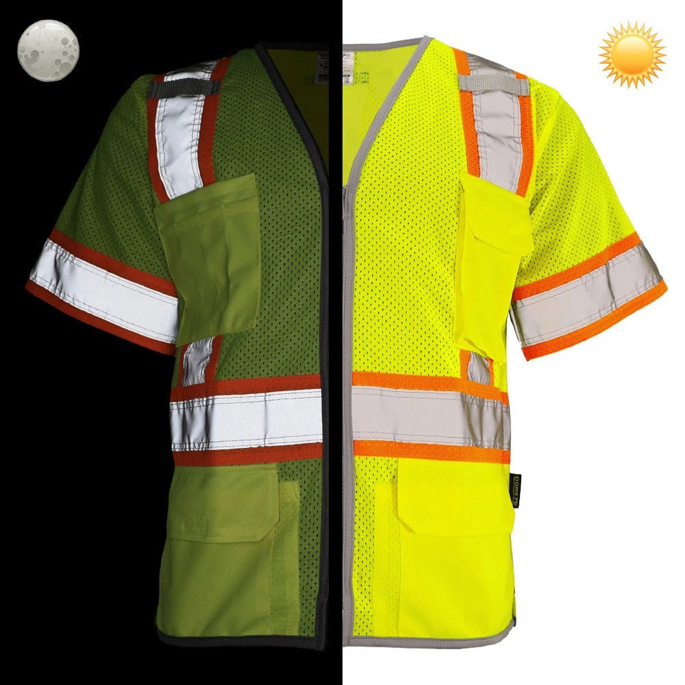 DV2533 Class 3 HiVis Contrast Viz - Cool Safety Vest - Custom Craft Solution